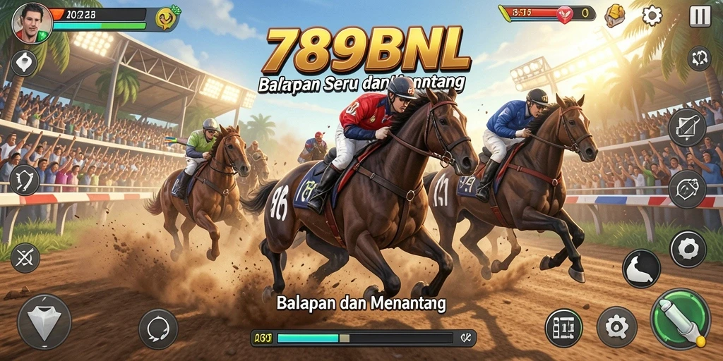 Screenshot dari gameplay seru 789BNL yang menampilkan balapan mendebarkan.