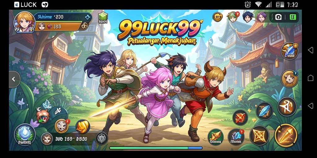Tampilan gameplay seru dan dinamis dalam 99LUCK99.