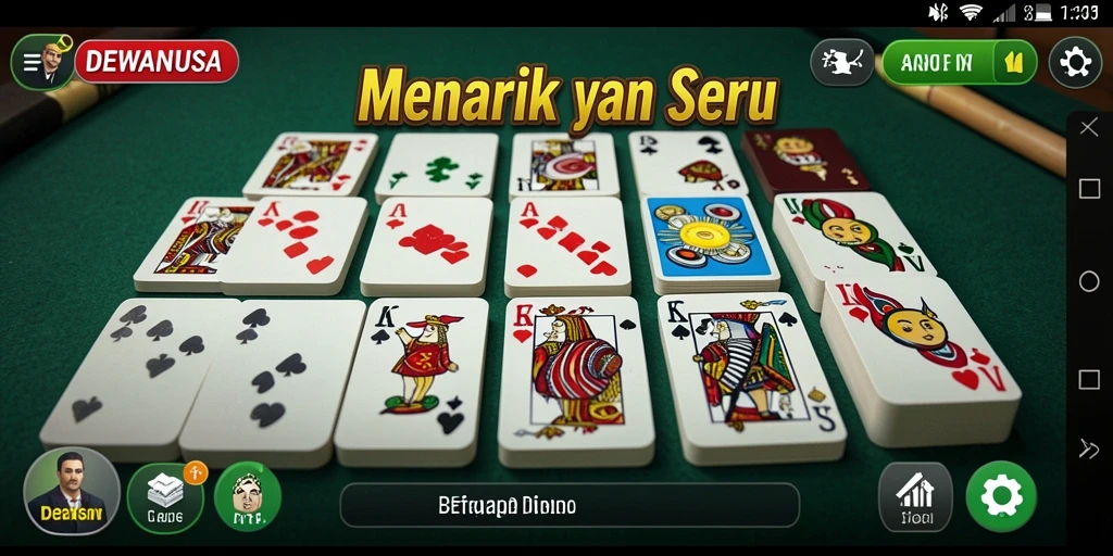 Screenshot gameplay DEWANUSA yang menampilkan keseruan bermain Domino.