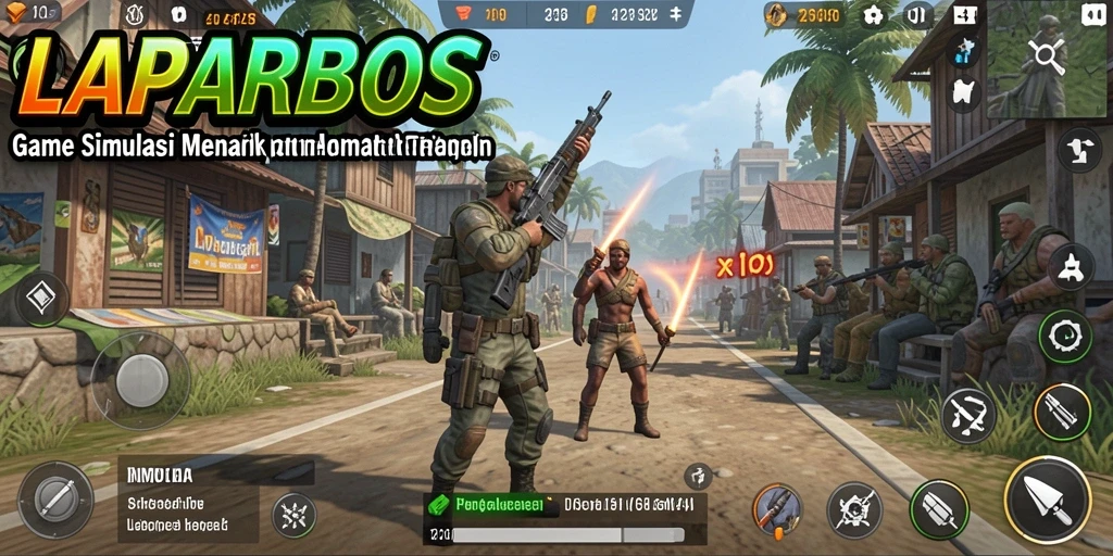 Screenshot gameplay LAPARBOS menampilkan pengalaman simulasi yang mendalam dan interaktif.