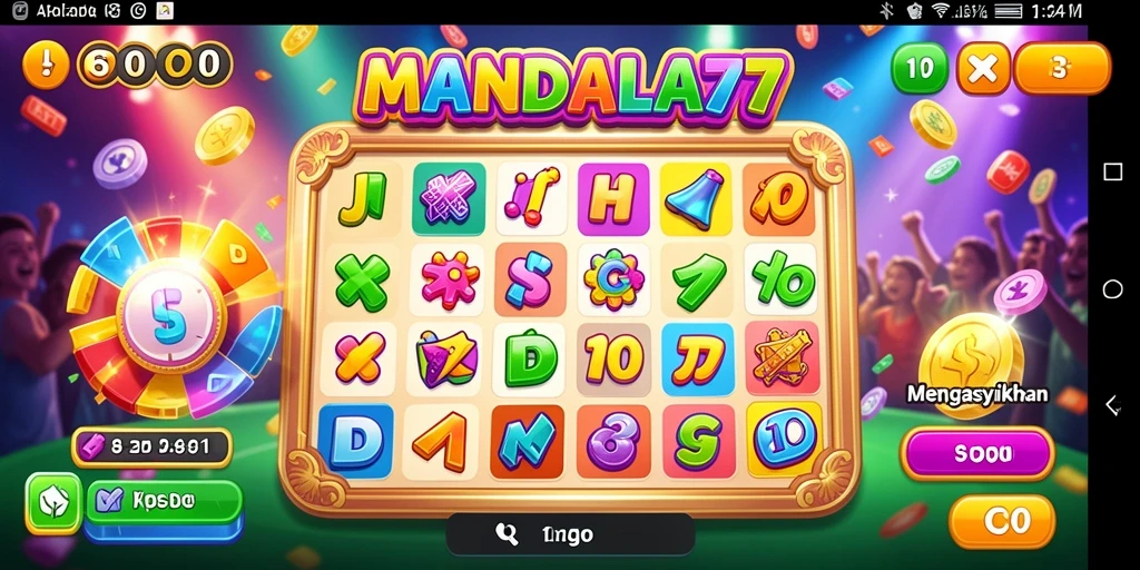 Tampilan menarik saat bermain Bingo di MANDALA77.