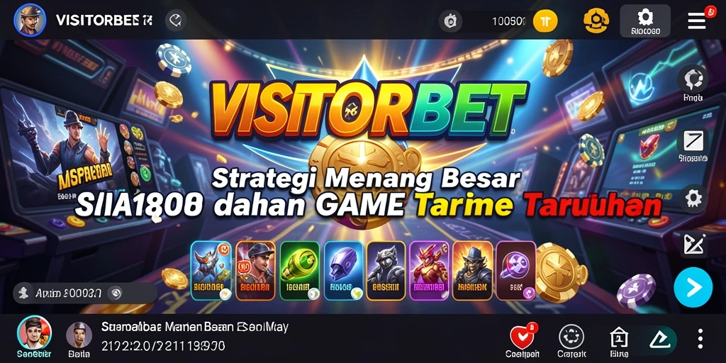 Tampilan gameplay strategi yang mendebarkan di VISITORBET.