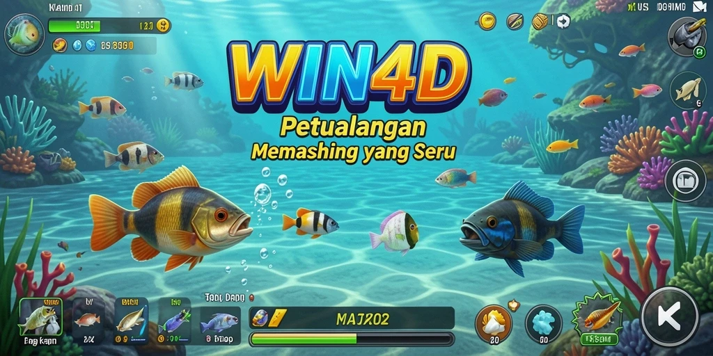 Tangkapan ikan besar dalam gameplay WIN4D yang seru.