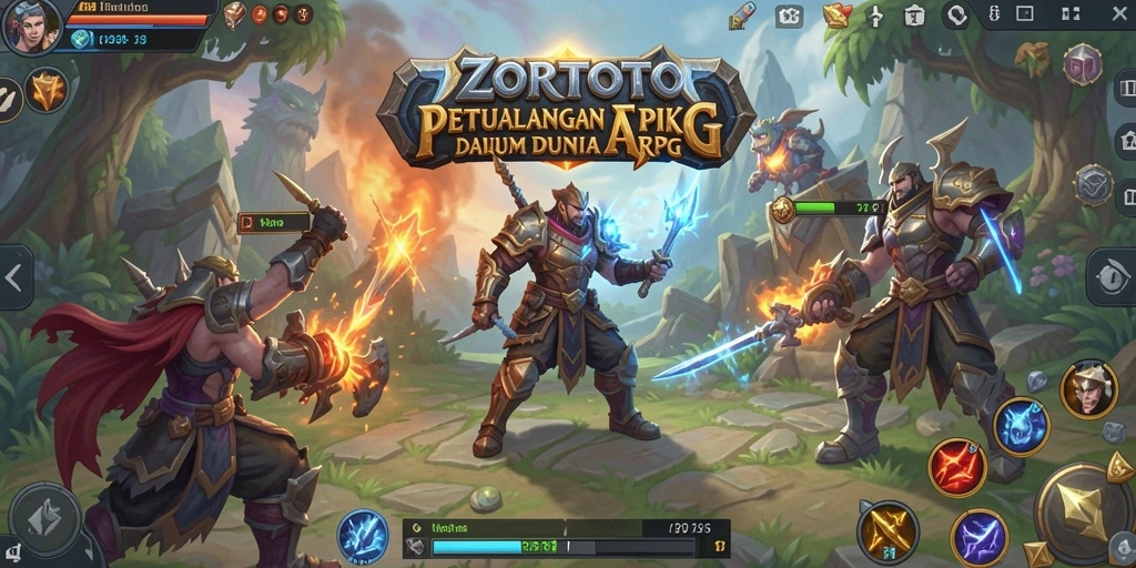 Tampilan gameplay ZORTOTO yang mendebarkan dengan berbagai aksi pertempuran.